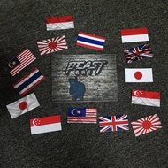 Sticker Bendera Malaysia / Bendera Thailand / Bendera Singapore / Vietnam / Gaza / Bendera Negeri / 