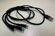 budi 1.2m 4 in 1 Multiple USB Charging Cable  / Micro USB / Type C /Lightning 1.2米四合一多用 USB 充電線 (Mic