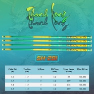 Cần Câu Tay Thanh Long 5H Tặng Kèm Đọt Phụ Đủ Size 3m6 - 7m2 BB52