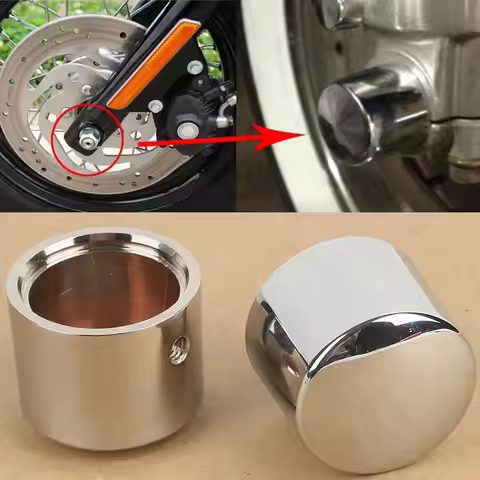 Chrome Front Axle Nut Cover Bolt For Harley Street 500 XG750 Street Electra Tr Glide Softail Road Ki