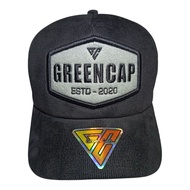 Trucker hat green cap corduroy sintong short 6cm green cap