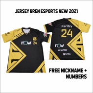 JERSEY KAOS BAJU GAMING BREN ESPORTS HITAM 2021