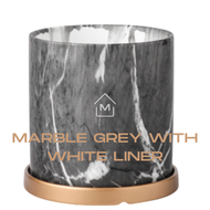 [W. TRAY] Marble Round Design Porcelain Ceramic Large Big Planter Pot Home Decor | Pasu Bunga Serami