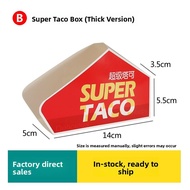 Taco Packaging Box Crispy Corn Tortilla Box Super Sushi Oil-resistant Bag Takeaway Packaging Food St