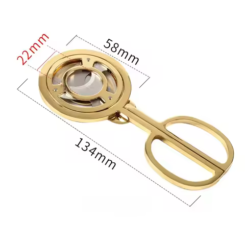Gold Plated Flame Lover Cuba Cigar Cutter Guillotine Puncher Scissors Knife Stainless Steel Sharp Bl