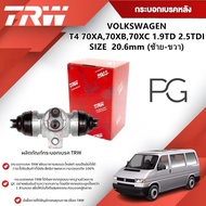 TRW Rear Brake Cylinder LH/RH VOLKSWAGEN T4 70XA 70XB 70XC 1.9TD 2.5TDI Size 20.6mm (1 Piece)
