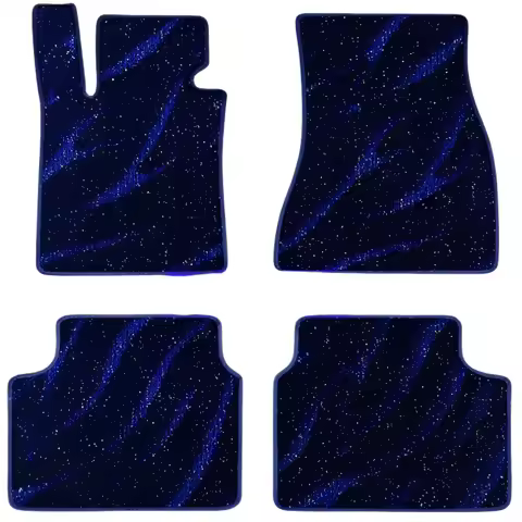 4PCS Starry Sky Blanket Custom Car Floor Mats For Mercedes Benz C-CLASS S204 S205 S206 Estate C300 A