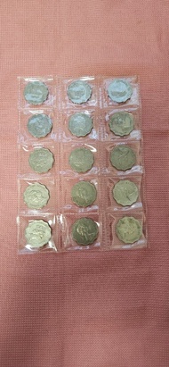 香港貳圓硬幣15枚女皇像