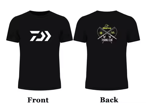 Fishing Pescia Daiwa Team 2026 Fashion Men's Summer Cotton T-Shirt - Comfortable, High-Quality, Retr