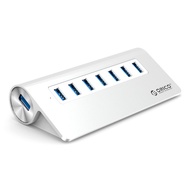 Orico Aluminum USB 3.0 High Speed HUB 7 Port - M3H7-V1 - Silver