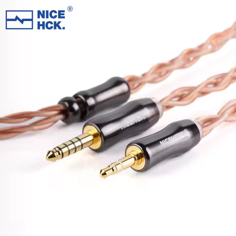NICEHCK Fall 18.6AWG Large-Diameter Conductors Earphone Upgrade Wire OFC 2Pin 4.4mm Plug Cable for N