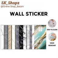 MARBLE WALL STICKER WALLPAPER | MARBLE VINYL WALL STICKER 30X60CM | SELF ADHESIVE STICKER | FOAM WAL
