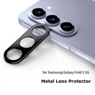 For Samsung Galaxy Z Fold5 Fold 5 7.6" Luxury Camera Circle Metal Lens Anti-scrached Case Cover Bumper Protection Ring Guard Protector