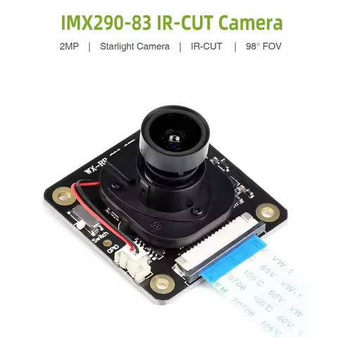 For Raspberry Pi IMX290-83 IR-CUT Camera Industrial Starlight Camera Sensor Fixed-Focus 2MP For Rasp