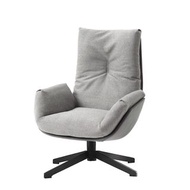 現代風格旋轉扶手椅-意式輕奢莫蘭迪旋轉單椅家用陽臺客廳單人沙發椅躺椅可拆洗老虎椅