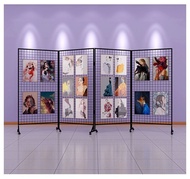 Folding Grid Display Rack Kindergarten Painting Exhibition Calligraphy Art Painting Exhibition Rack 