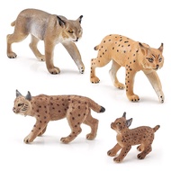 Mall Toy Educational Simulation Forest Wildlife Lynx Model Bobcat Ornament Solid Static Feline Cogni