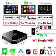 อะแดปเตอร์ CarPlay ไร้สาย + วิดีโอ ดองเกิล CarPlay แบบมีสาย OEM ตัวแปลง CarPlay ไร้สาย รองรับการอัพเ