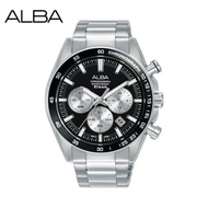 Alba Watch AT3J67X Men Chronograph Metal Strap / Men Watch / Jam Tangan Lelaki / Jam Lelaki / Watch