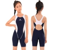 ชุดว่ายน้ำรัดเข่าแห้งเร็วสำหรับ4-25years หญิงวัยรุ่น