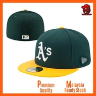 MLB NE Fitted Cap Oakland Athletics Men Women Fashion SnapBack Snap Back Flat Brim Cap Close Full Fi
