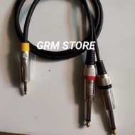 Jack mini stereo 3,5mm to 2 Akai mono Cable canare Audio/video -1Meter
