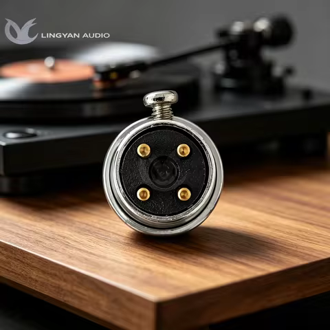 Gold-Plated Pin Connector, Durable Aluminum Headshell Part Compatible with SME Pro-Ject Thorens Viny