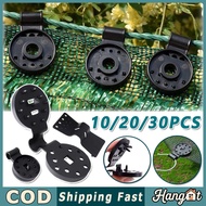 10/20/30pcs Net Clips Protective Net Clips Paranet Shading Net, Heat Resistant Black Suitable for Ag