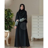 Proomo [ clearance sale ] ELBINA SET DRESS+OUTER (tanpa hijab) size S