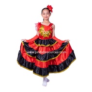 Kids Children Spanish America Latin Flamengo Dance Costume Spain National Costume