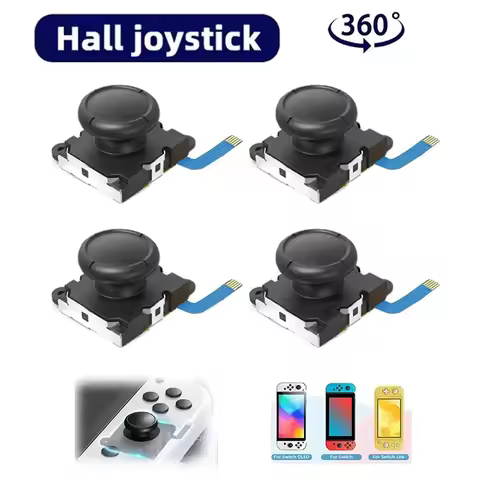 2 Pcs For Nintendo Switch/Lite/OLED Joycon Analog Stick No Drifting Hall Electromagnetic Switch Joys