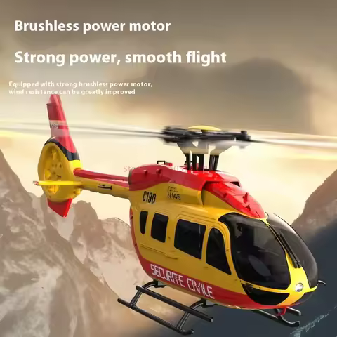 Rcera Remote-controlled Helicopter C190 Dual Brushless 6-channel Single Rotor Aileron Free Tail Duct