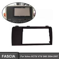 2DIN Car Radio Fascia For 2004-2007 VOLVO XC70/ V70/ S60 Stereo Trim Kit Surround CD Dashboard Panel