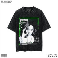 TISSATSU AESPA RICHMAN WINTER Oversize Washed T-Shirt Kpop Wash Slimfit T-Shirt/ AESPA-54/