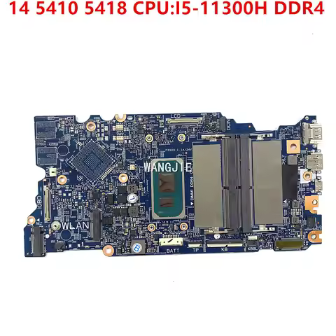 CN-0KX55F 0KX55F KX55F For Dell Inspiron 14 5410 5418 Laptop Motherboard 203067-1 Mainboard CPU:I5-1