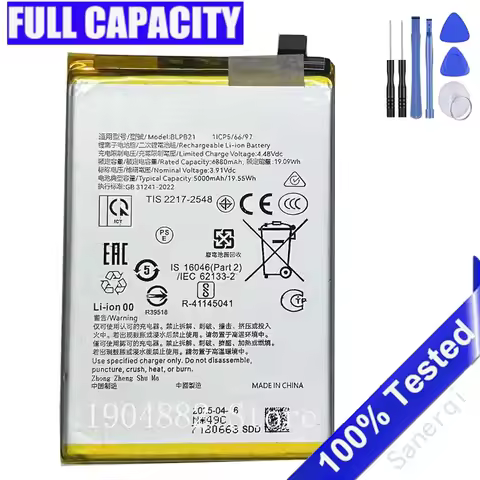 5000mAh BLPB21 For Oppo Realme C61 Global RMX3930 For Realme Note 60 RMX3933, For Realme Note 60X RM