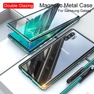 DoubleSided Samsung A10 A20 A30 A30S A50S A50 A70 A11 A71 A51 A52 A72 4G 5G Phone Case Magnetic Flip Cover