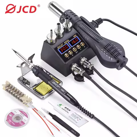 JCD 8898 2 in 1 Soldering Station 750W 220V/110V Heat And Welding Station Mobile Repairing Tools BGA