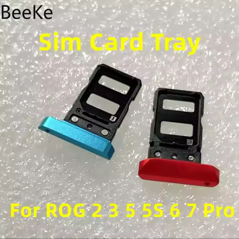 Origina For ASUS ROG Phone 5 5S 6 7 8 9 10 Pro 6D Ultimate 5G Sim Card Tray Pin Socket Slot Holder R