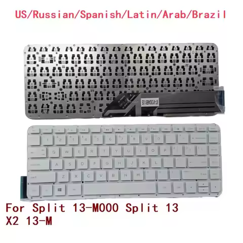 % New US Russian Spanish Latin Arab Brazil Laptop Keyboard Split 13-M000 Split 13 13-Notebook PC