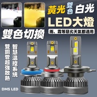 Second Cut Two-Color DMS LED Car Headlight Car Light H1 H4 H7 H11 9005 9006 9012 HIR2