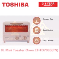 Toshiba 8L Toaster Oven ET-TD7080(PN) ~ (Quick Heating) [One Year Warranty]