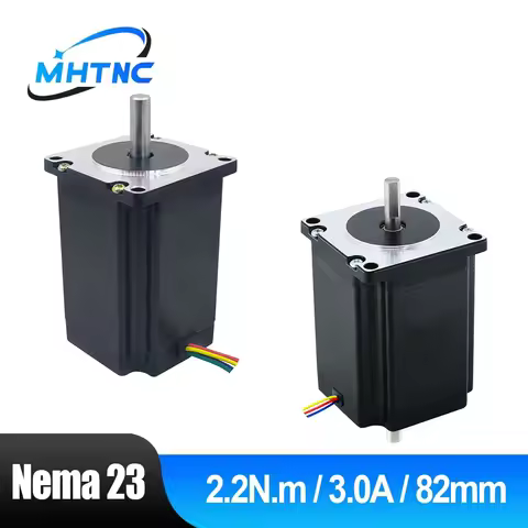 MHTNC Nema23 57HS82 Stepper Motor 2 Phase 4-Leads 2.2N.m 3A 82mm Length D 6.35mm/8mm for 3D Printer 