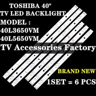 40L3650VM 40L5650VM TOSHIBA 40" TV LED BACKLIGHT (LAMP TV) TOSHIBA 40 INCH LED TV 40L3650 40L5650 40L3650V 40L5650V