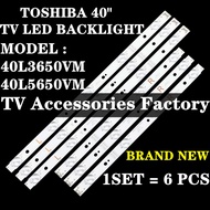 40L3650VM 40L5650VM TOSHIBA 40" TV LED BACKLIGHT (LAMP TV) TOSHIBA 40 INCH LED TV 40L3650 40L5650 40