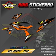 Sticker Striping Variasi Blade 110 - Stiker Striping Motor Variasi Blade 110 Desain Racing. KS.08