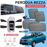 Car Magnetic Sunshade Bezza Window Sun Shade Net Shield Cover Magnet Visor Protection Tingkap Kereta