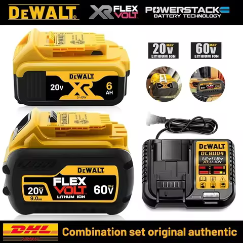 DeWALT Original Battery 20V/60V 6Ah 9Ah MAX FlexVolt for DCB606 DCB205 DCB206 DCB209 DCB182 Power To