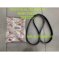 (100% JAPAN ORIGINAL) TOYOTA ALTIS ZRE172 WISH SEPET ZGE20 ZGE22 ZGE25 C-HR CHR ZGX11 FAN BELT 6PK12