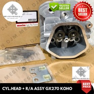Cylinder Head Assy + Rocker Arm Assy GX270 Koho Cylinder Kop Complete Engine Gx270 WP20 WP30 Cylinde